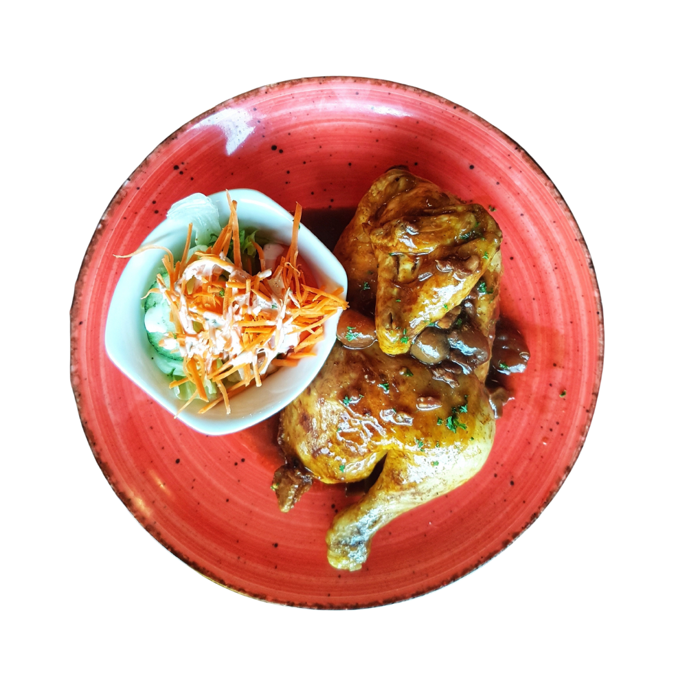 Jerk Chicken in apple vodka sauce