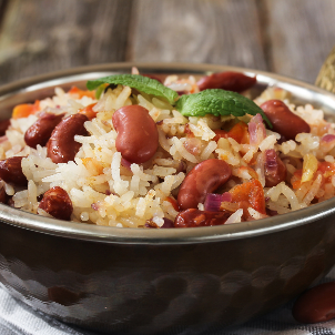 Rice & Peas (Kidney Beans)